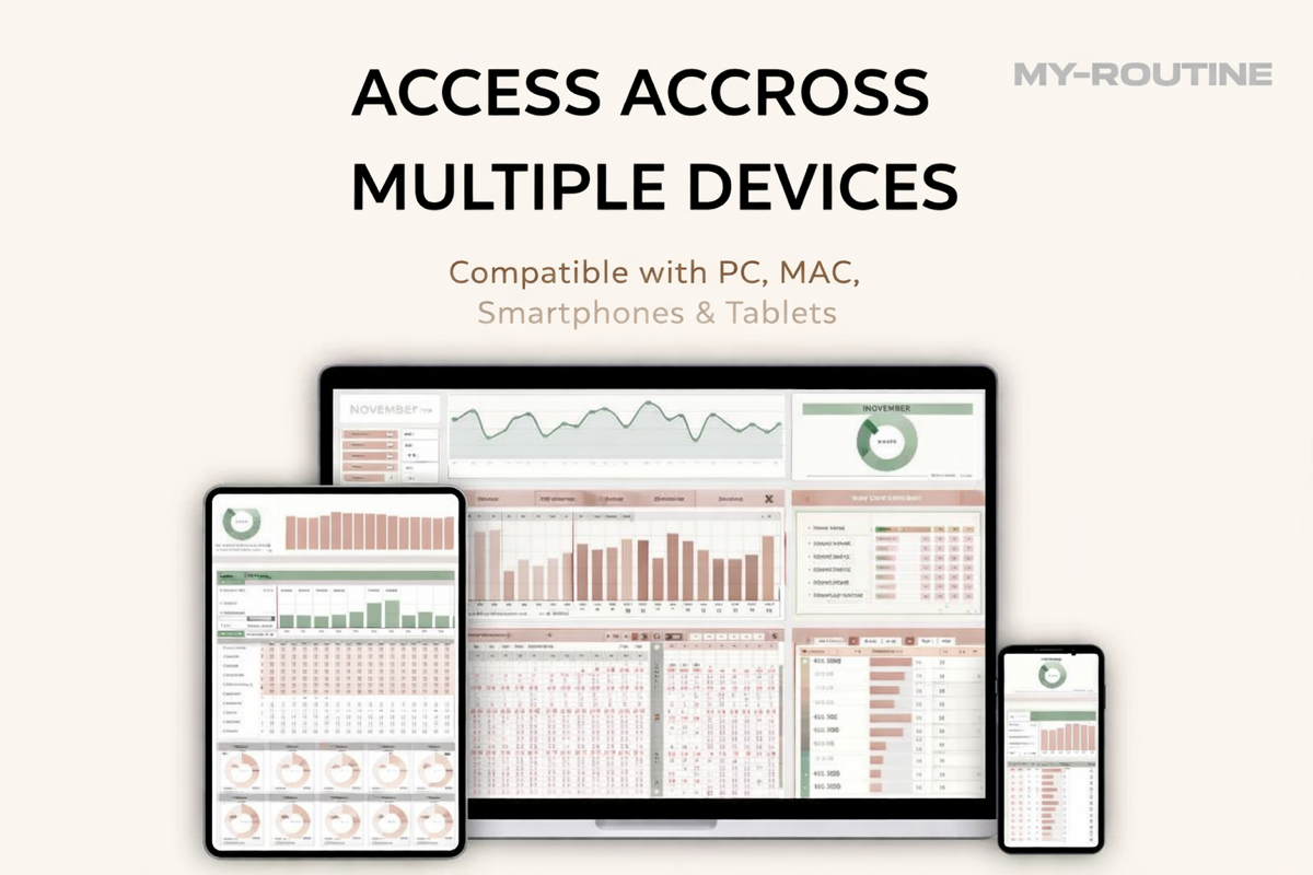 Habit Tracker for Excel & Google Sheets