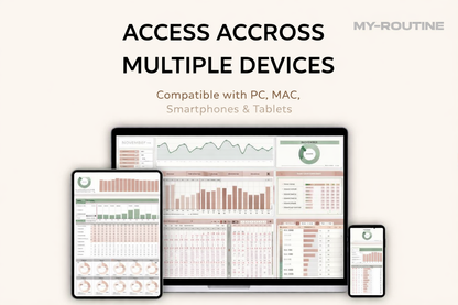 Habit Tracker for Excel & Google Sheets
